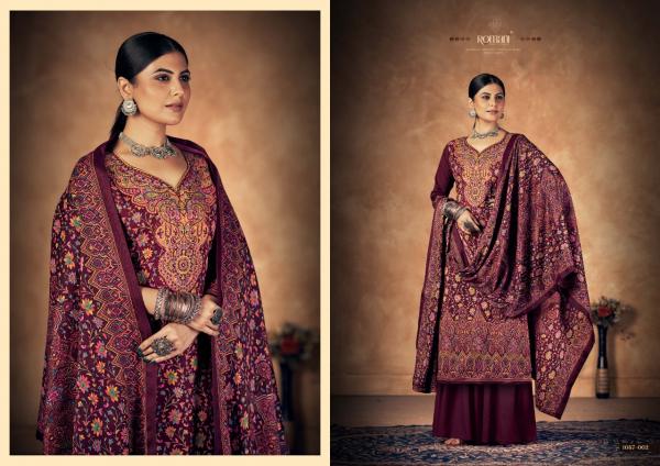 Romani Kashmiri Kali Exclusive Pashmina Dress Material Collection